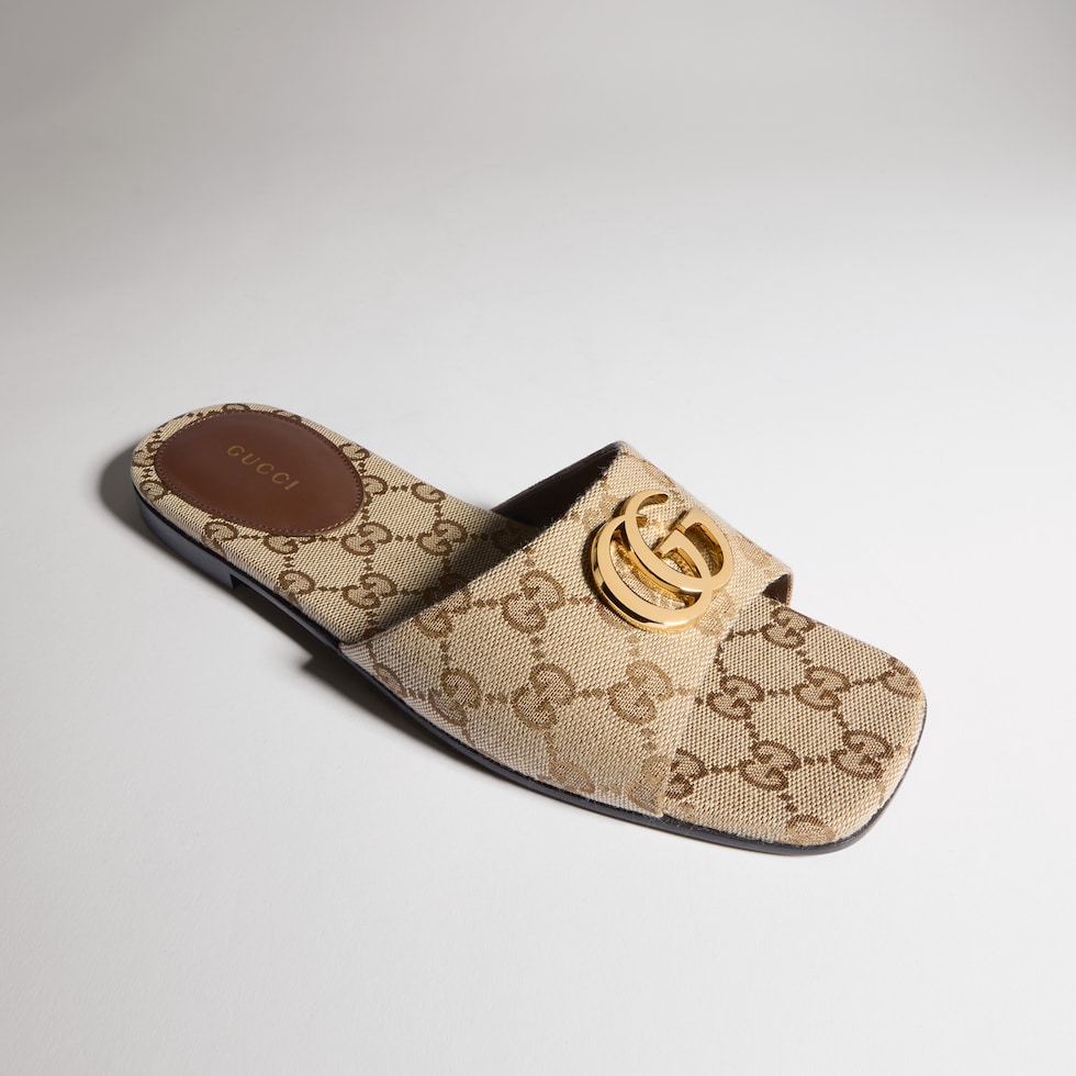 Women's slide sandal with Double G
