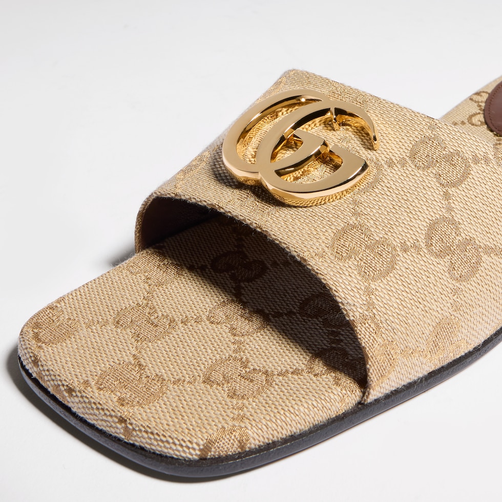Women's slide sandal with Double G