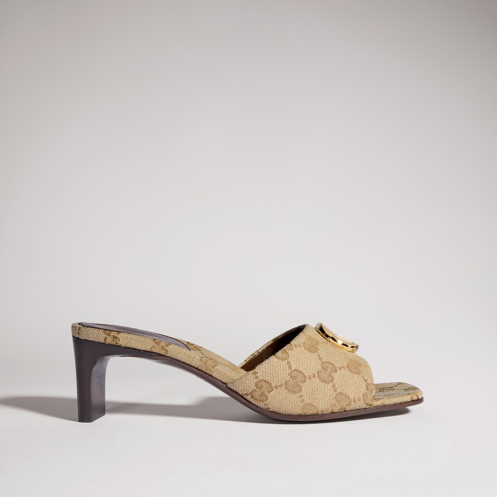 Women's slide sandal with Double G