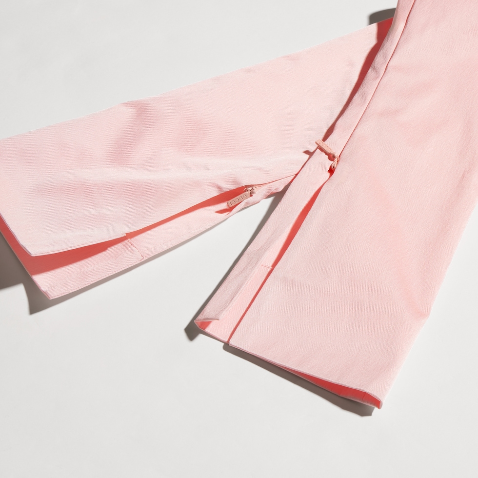 스트레치 실크 파이유 팬츠