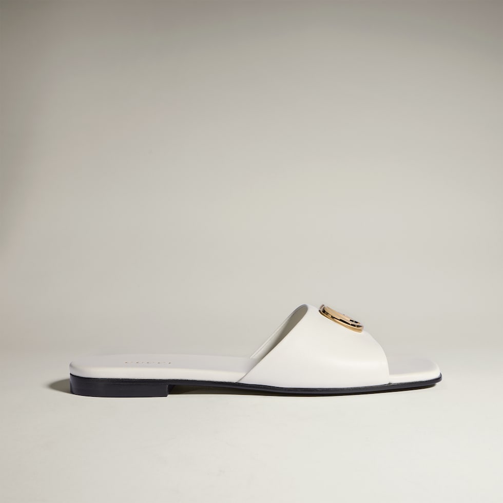 여성 더블 G 슬라이드 샌들