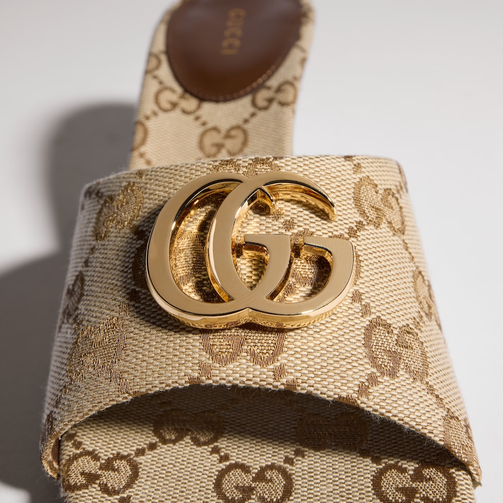 Women's slide sandal with Double G