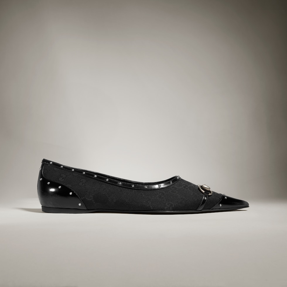 Men's point-toe studded loafer