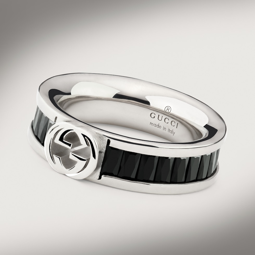 Bague en cristaux Gucci Interlocking