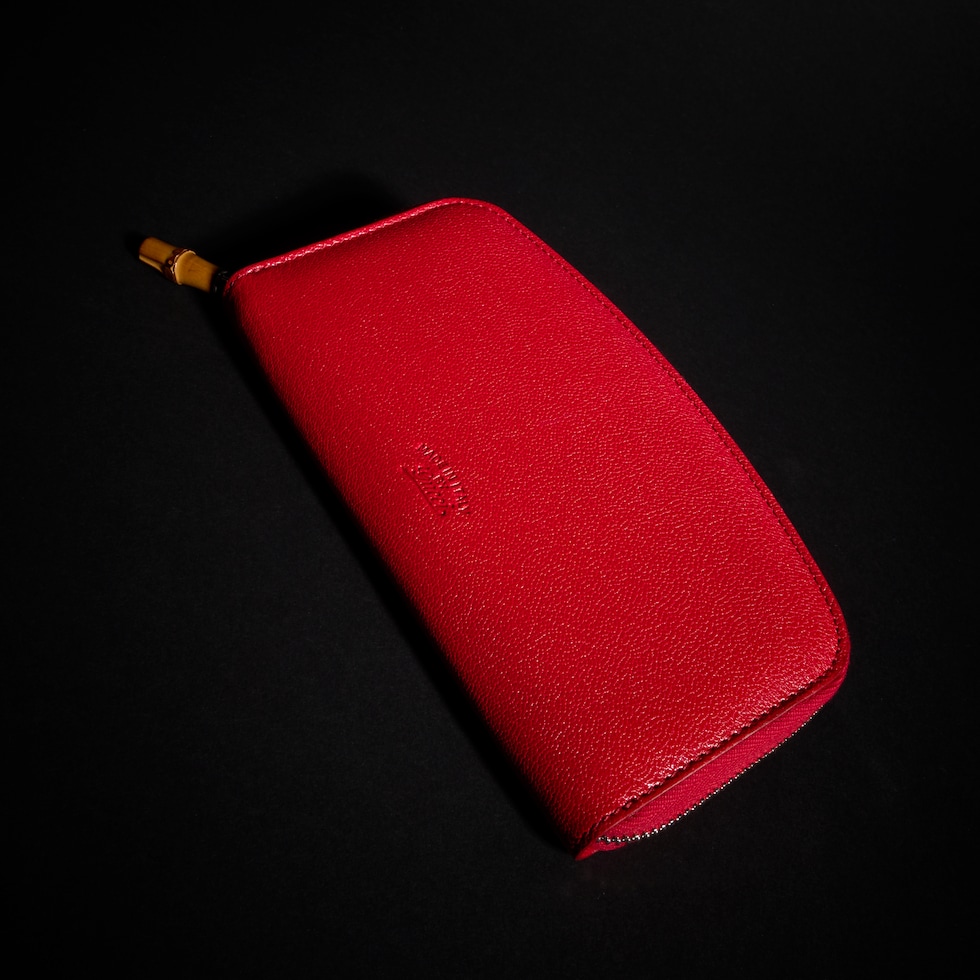 Zip around wallet with bamboo