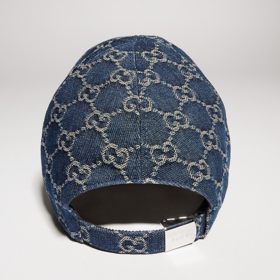 GG cotton denim baseball hat