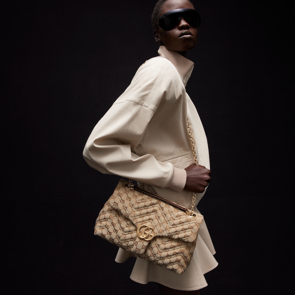 Bolso de Hombro GG Marmont Mediano