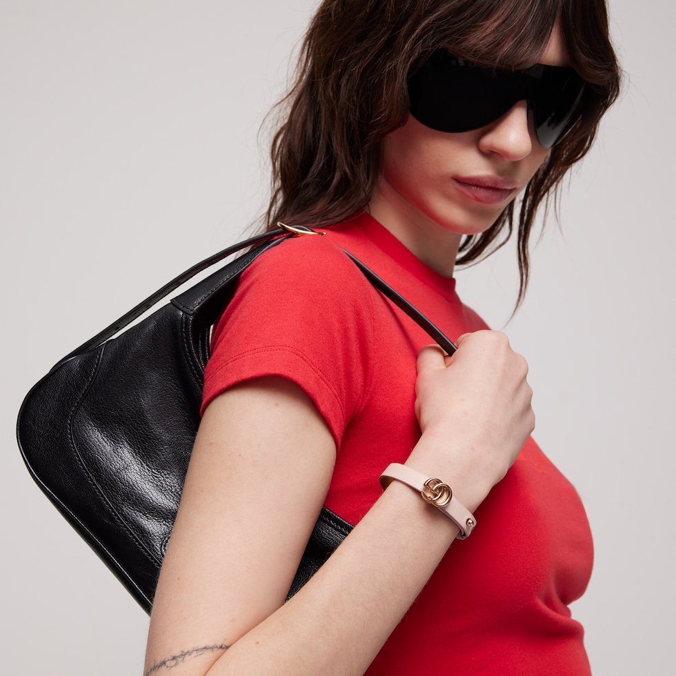 Pulsera de Piel con Doble G