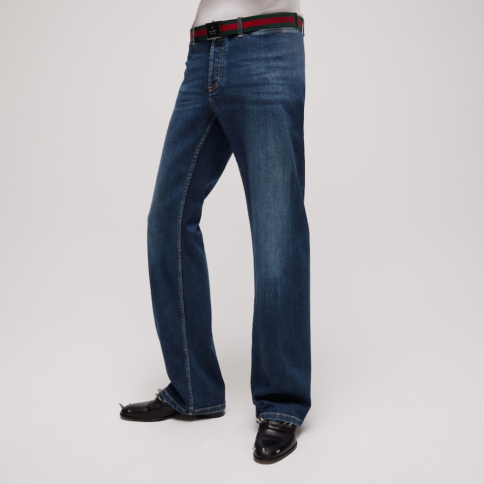 Pantalone in denim di cotone stretch