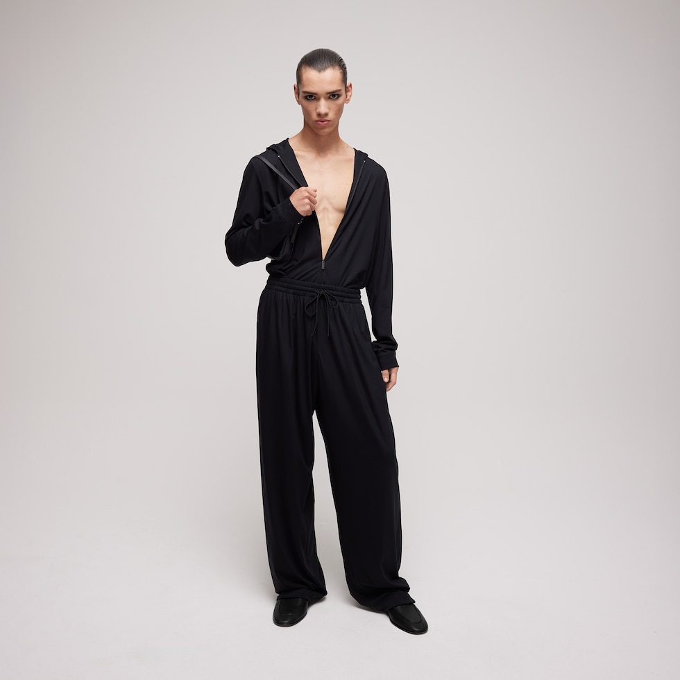 Giacca con cerniera in morbido jersey di rayon