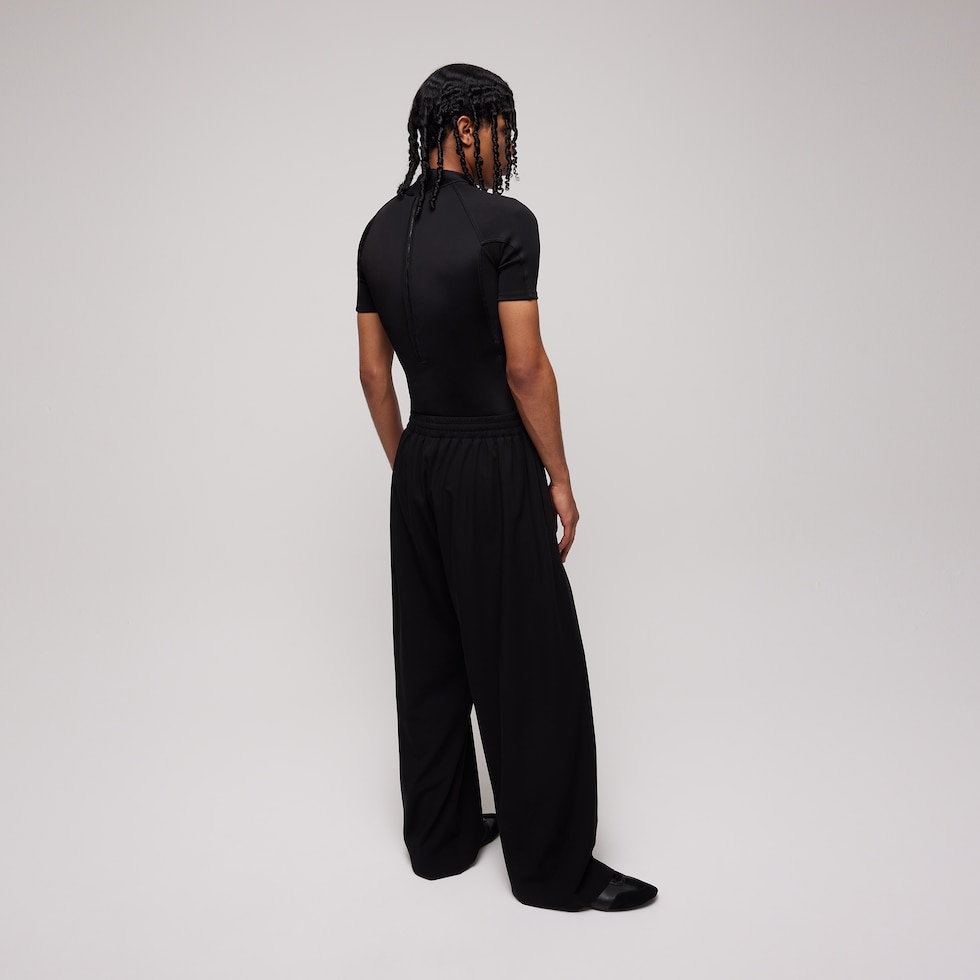Pantalón informal de sarga de lana