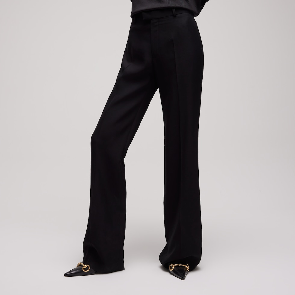 Pantalon en mélange de lin