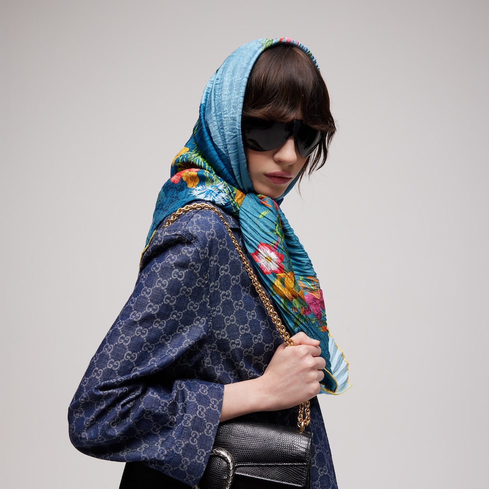Printed silk shawl