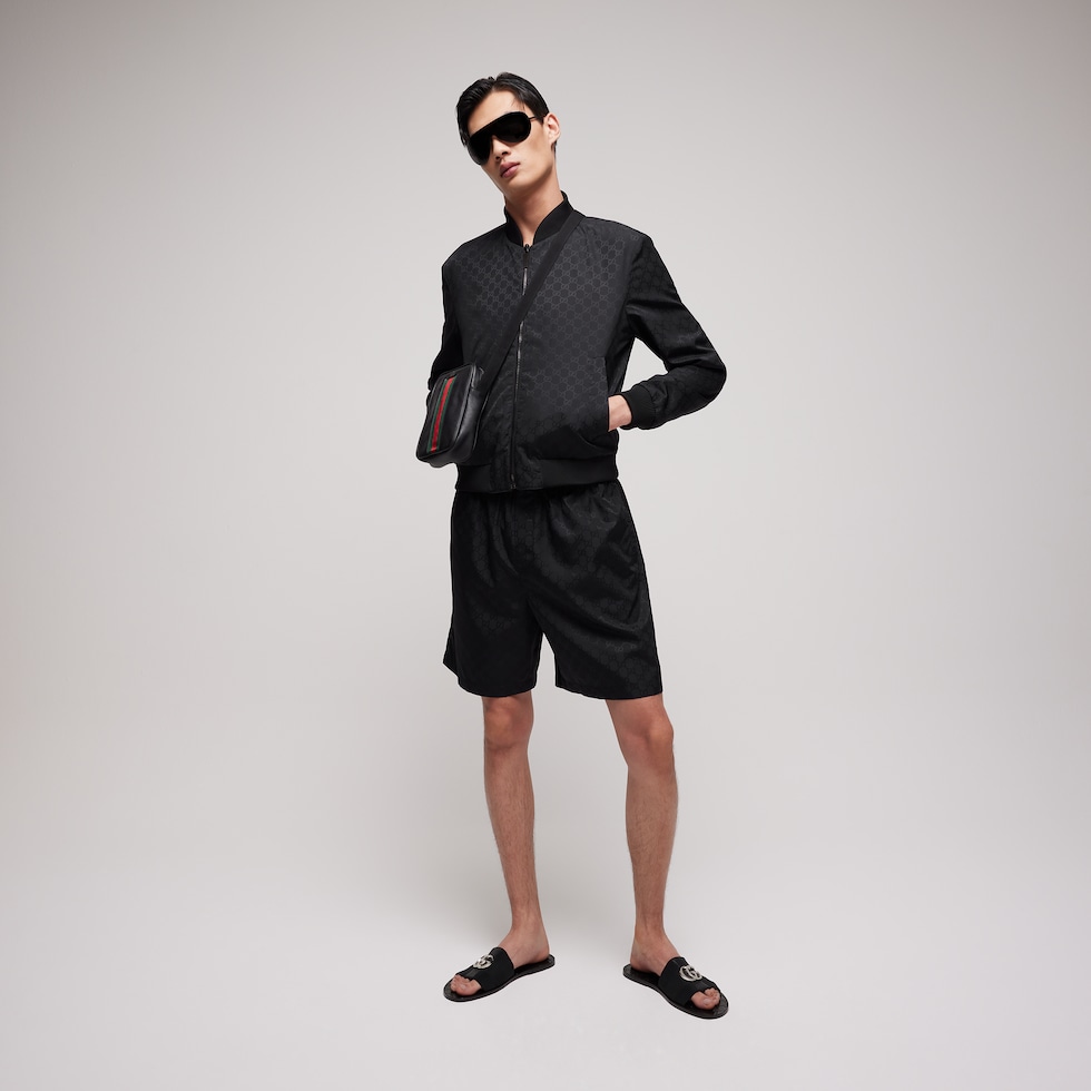 Shorts in cotone faille GG
