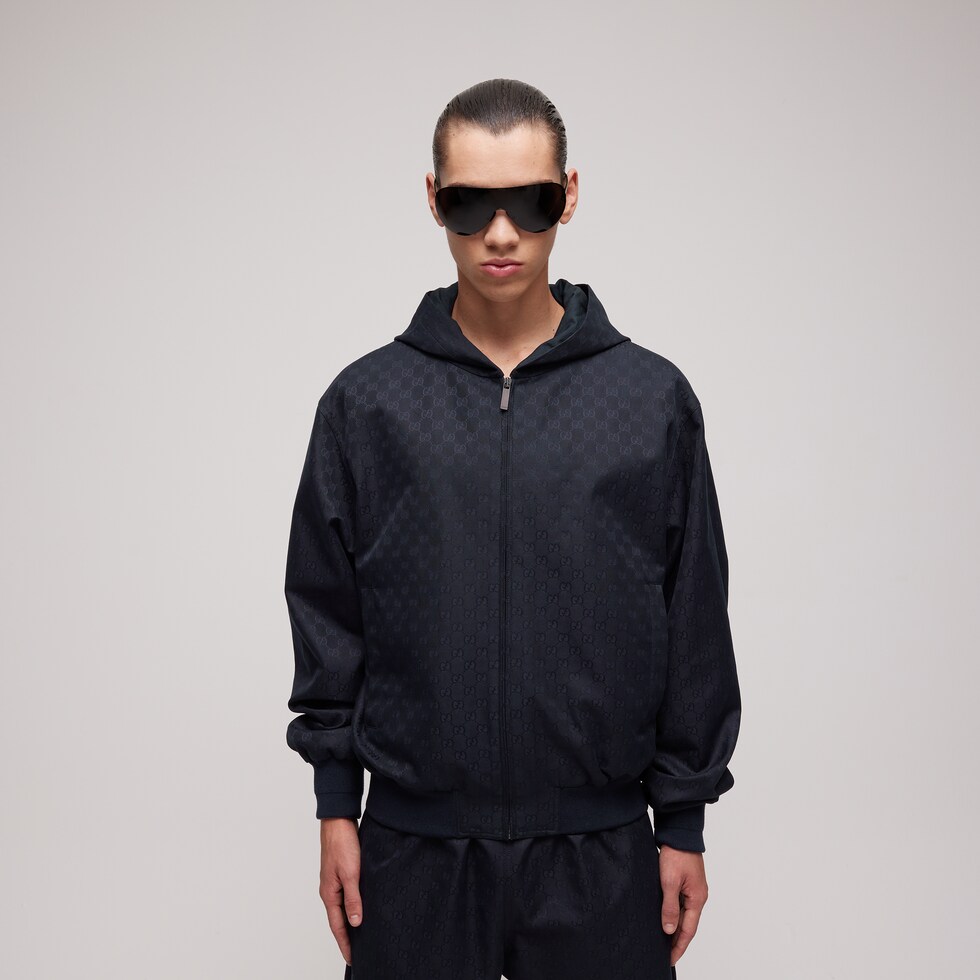Jacke aus GG Baumwollcanvas mit Reißverschluss