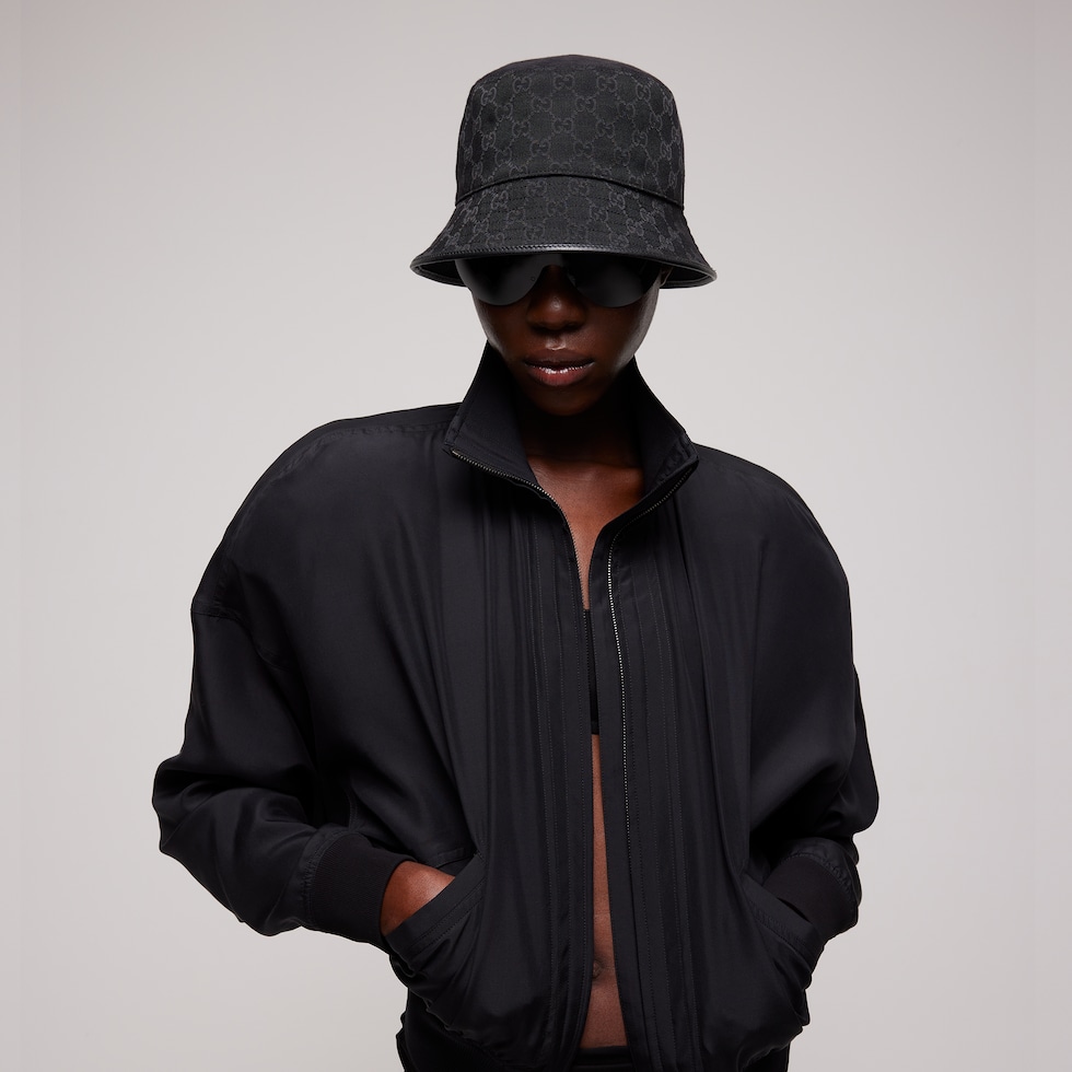 GG cotton canvas bucket hat