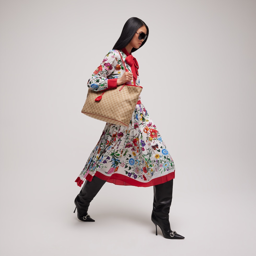 Gucci Tribeca系列大号托特包
