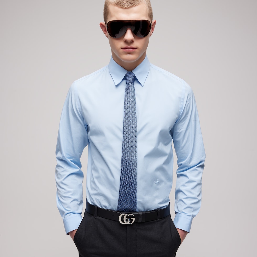 GG silk jacquard tie