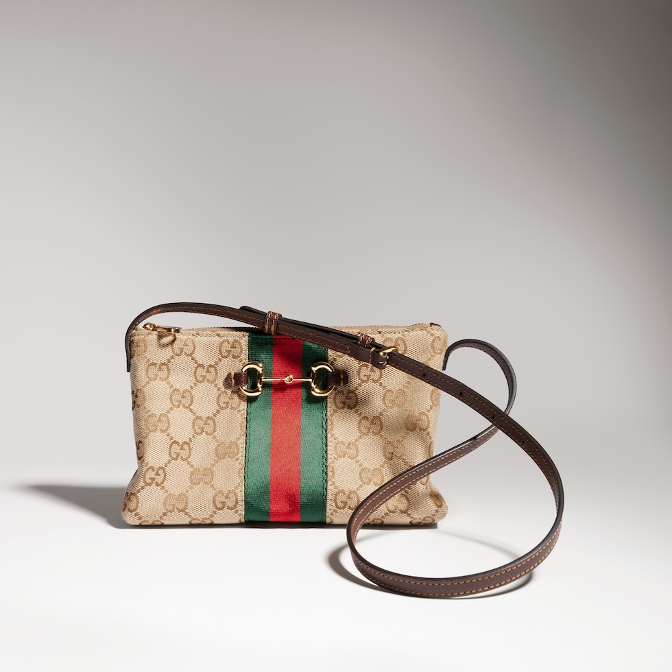 Gucci Horsebit Web small shoulder bag
