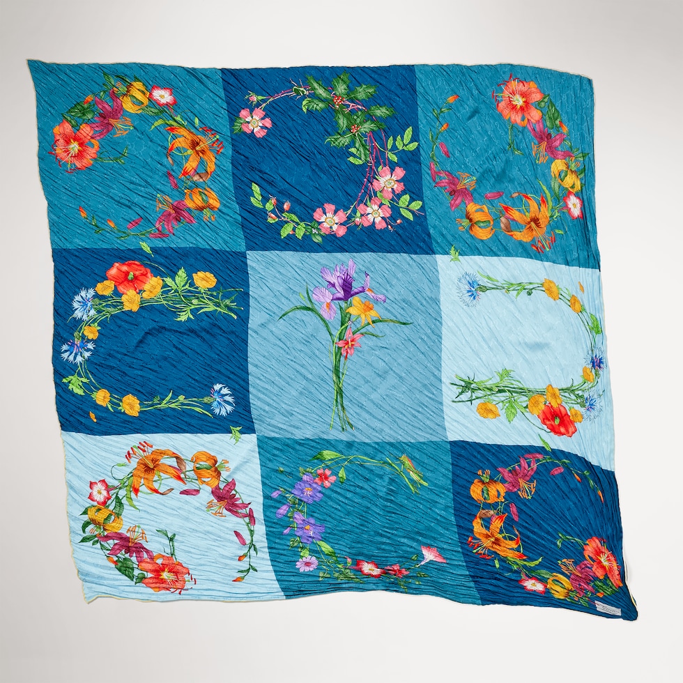 Printed silk shawl