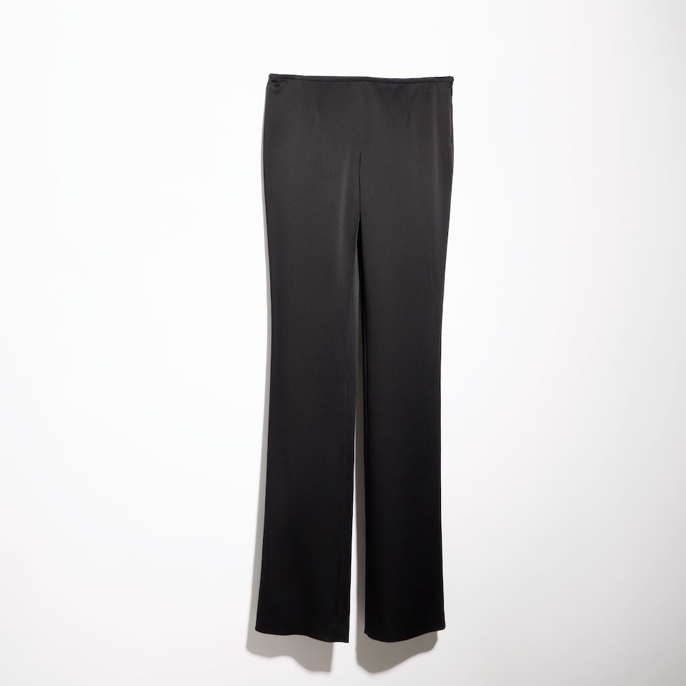 Crêpe satin pants