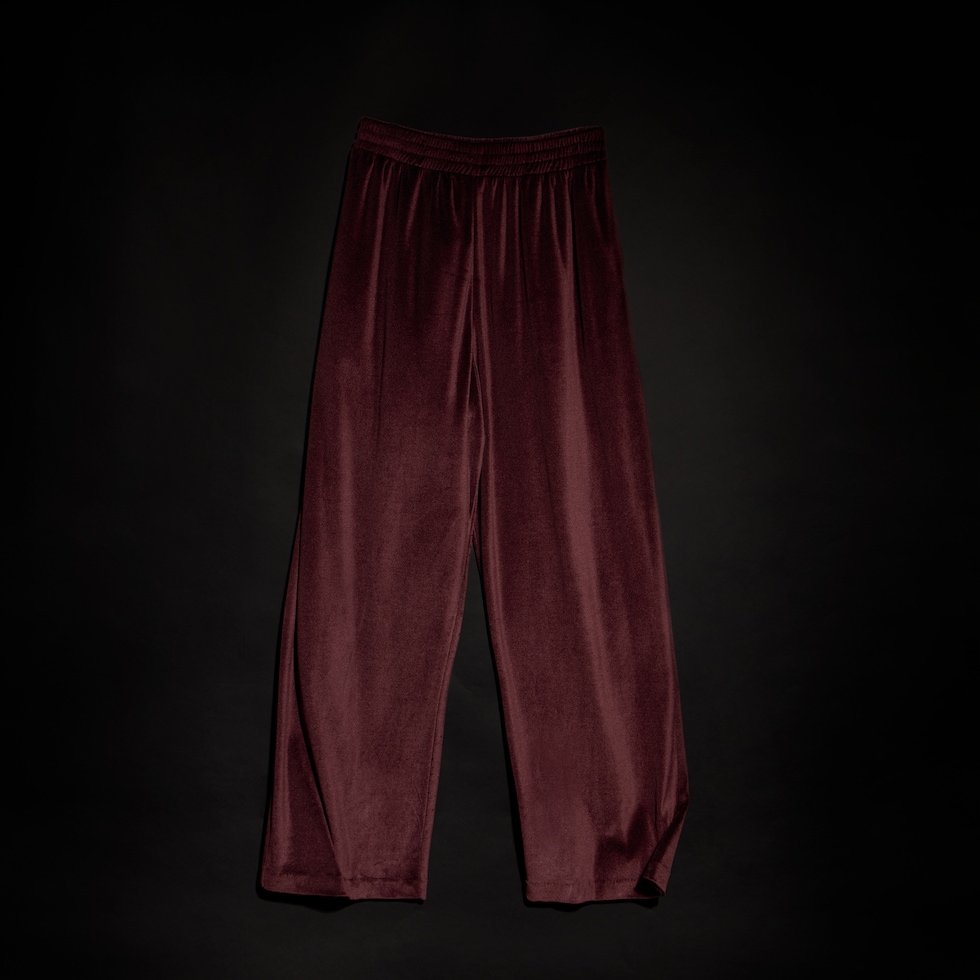 Silk stretch jersey sportswear pants