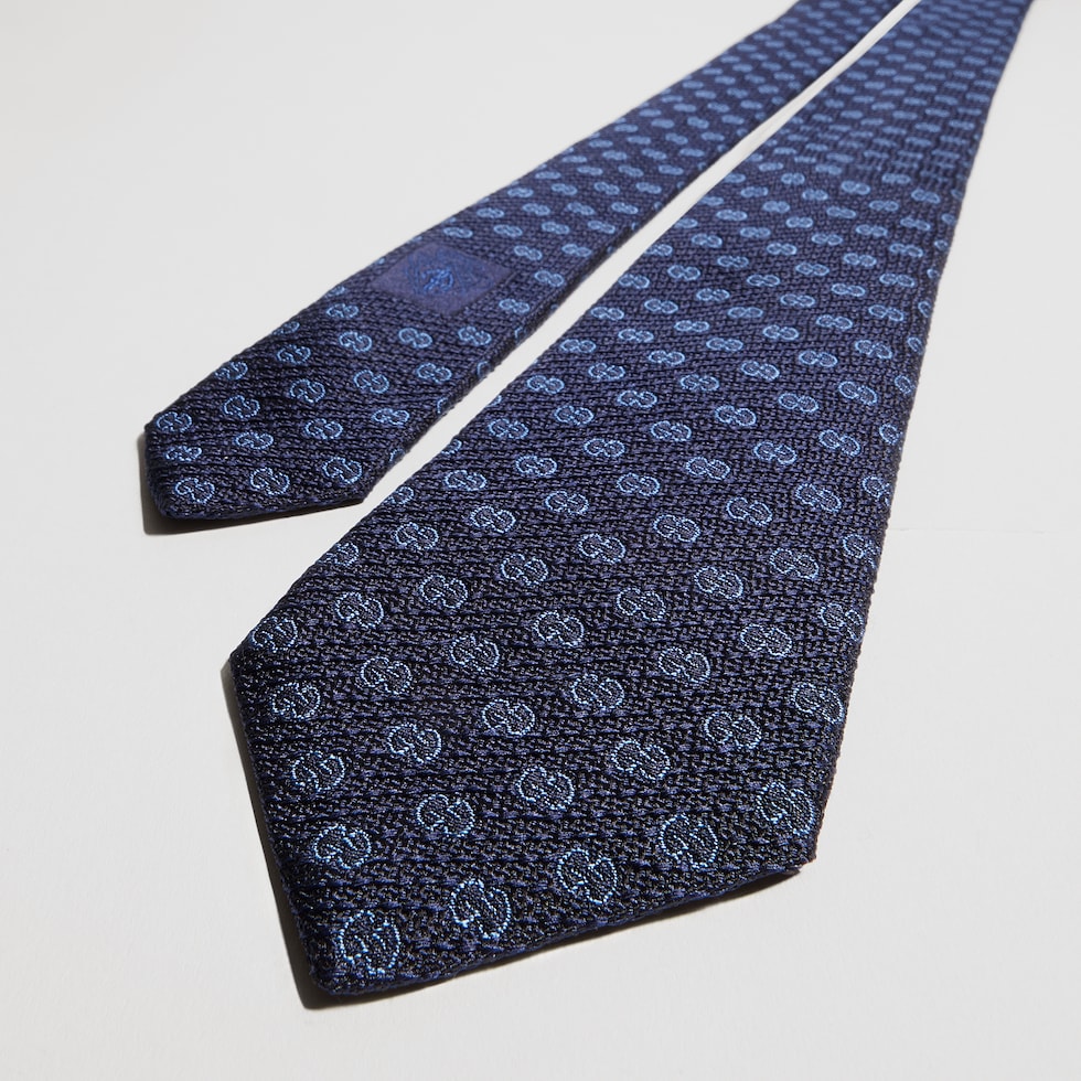 GG silk jacquard tie