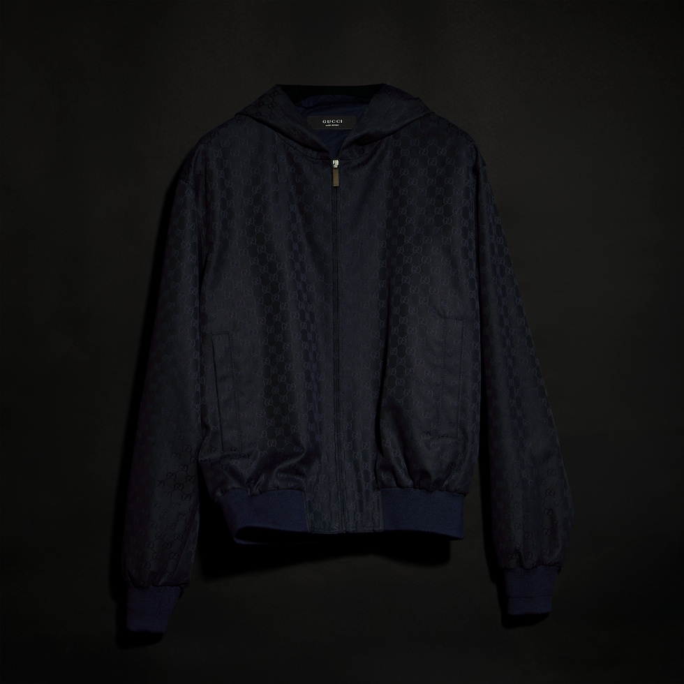 GG cotton canvas zip jacket