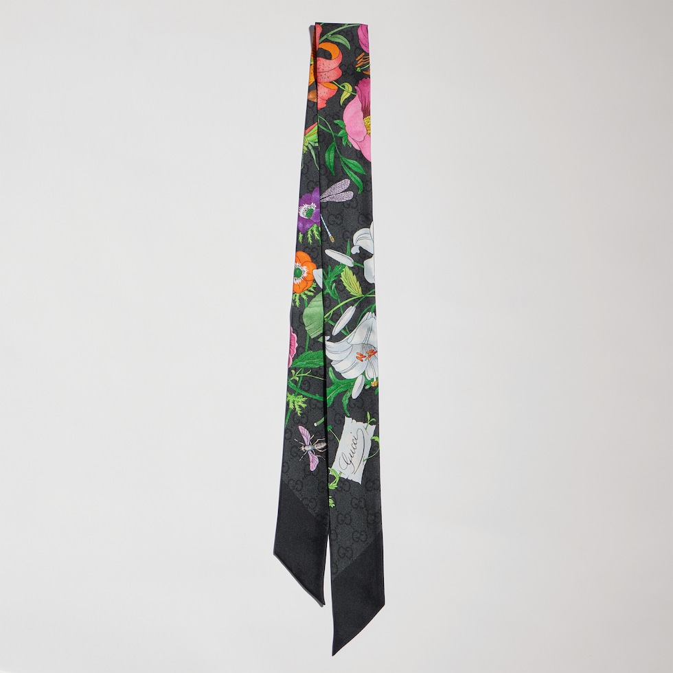 Printed silk ribbon