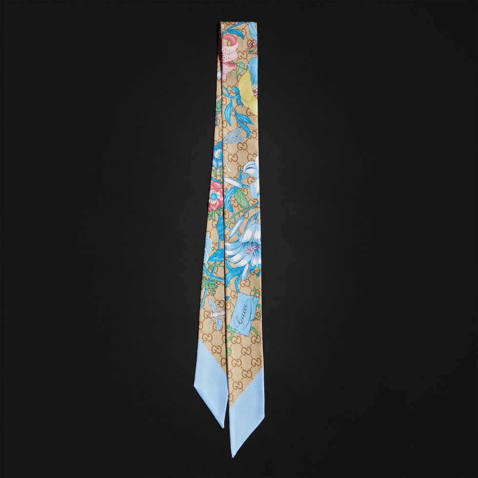 Printed silk ribbon