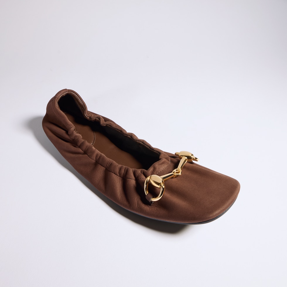 Women's ballet flat with Horsebit