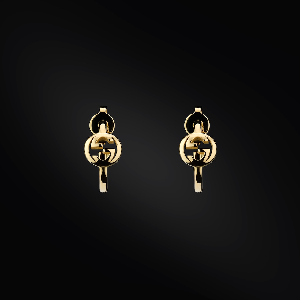 Gucci Interlocking 18k hoop earrings
