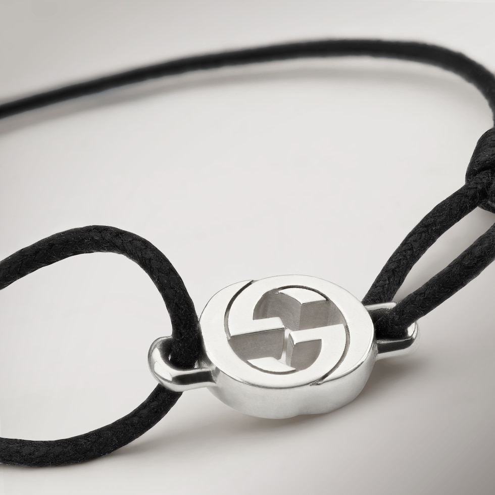 Gucci Interlocking系列绳状手链