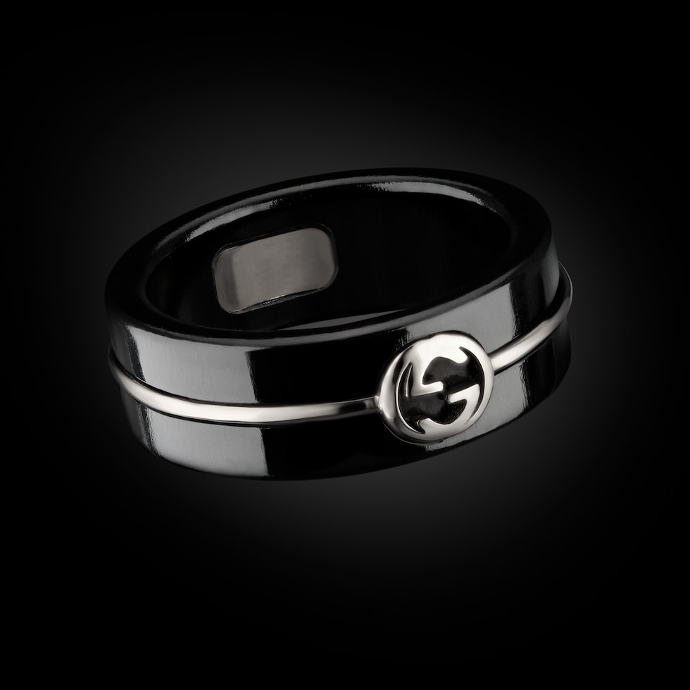 Gucci Interlocking系列刚玉戒指