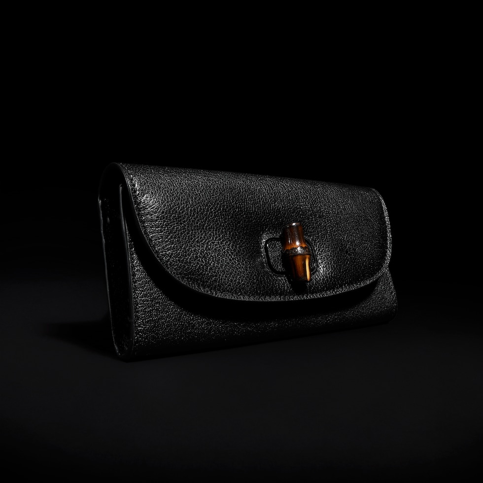Long wallet with bamboo