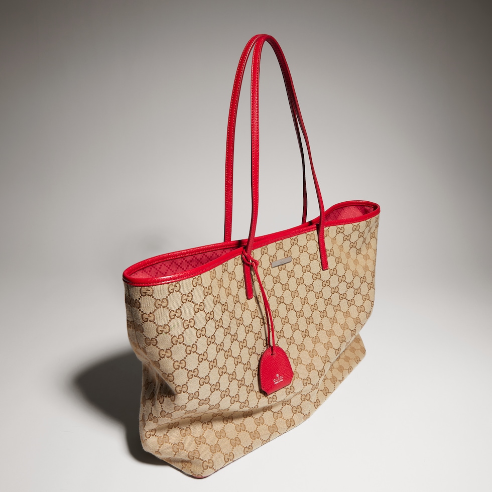 Gucci Tribeca系列大号托特包