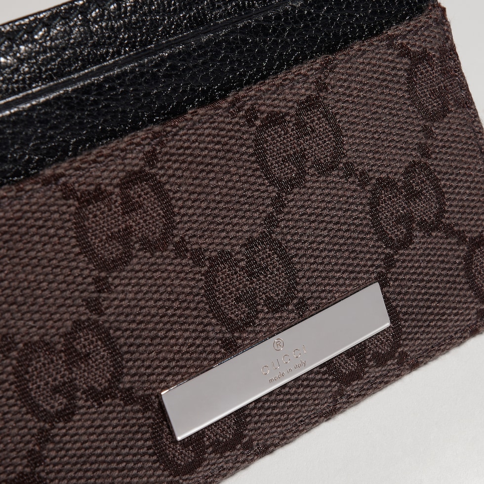 Card case with Gucci plaque