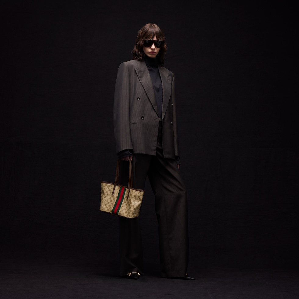 Gucci Tribeca系列小号托特包