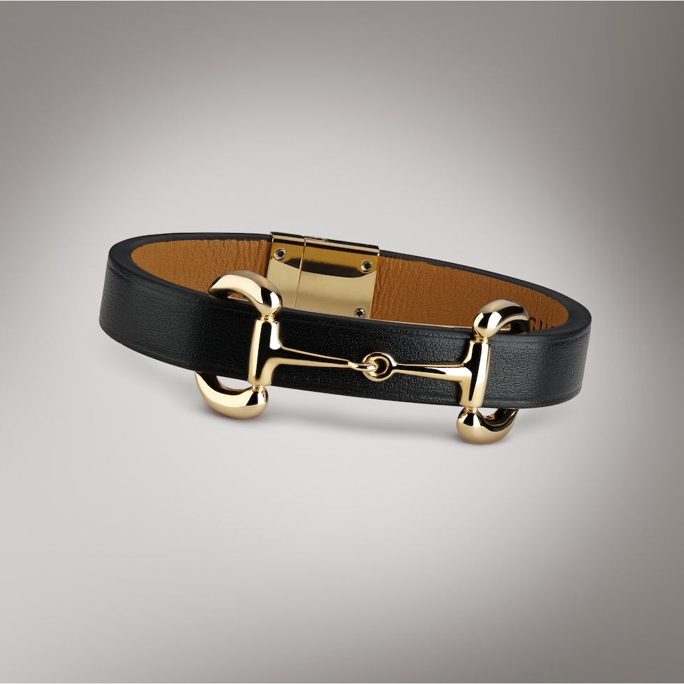 Lederarmband mit Horsebit
