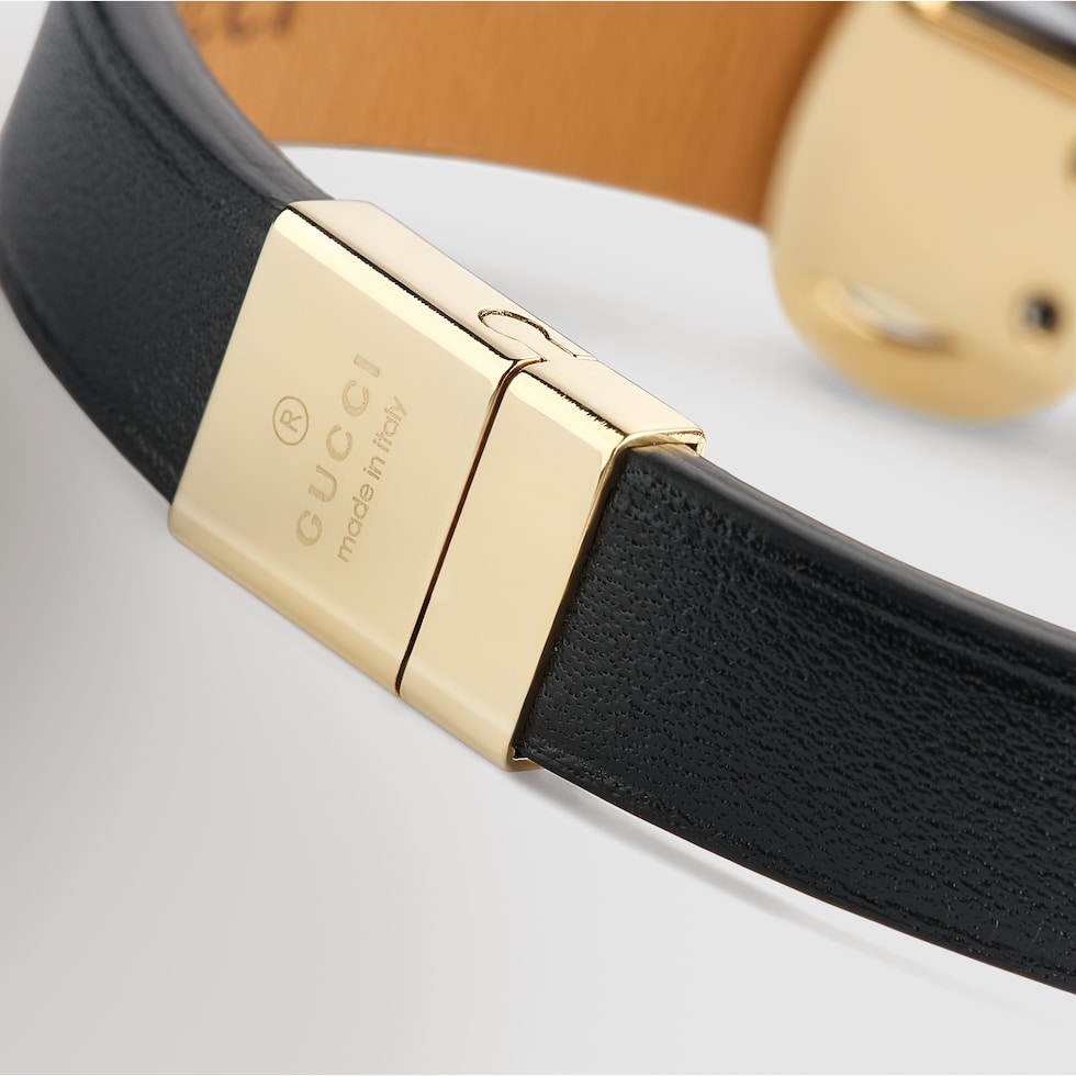 Lederarmband mit Horsebit