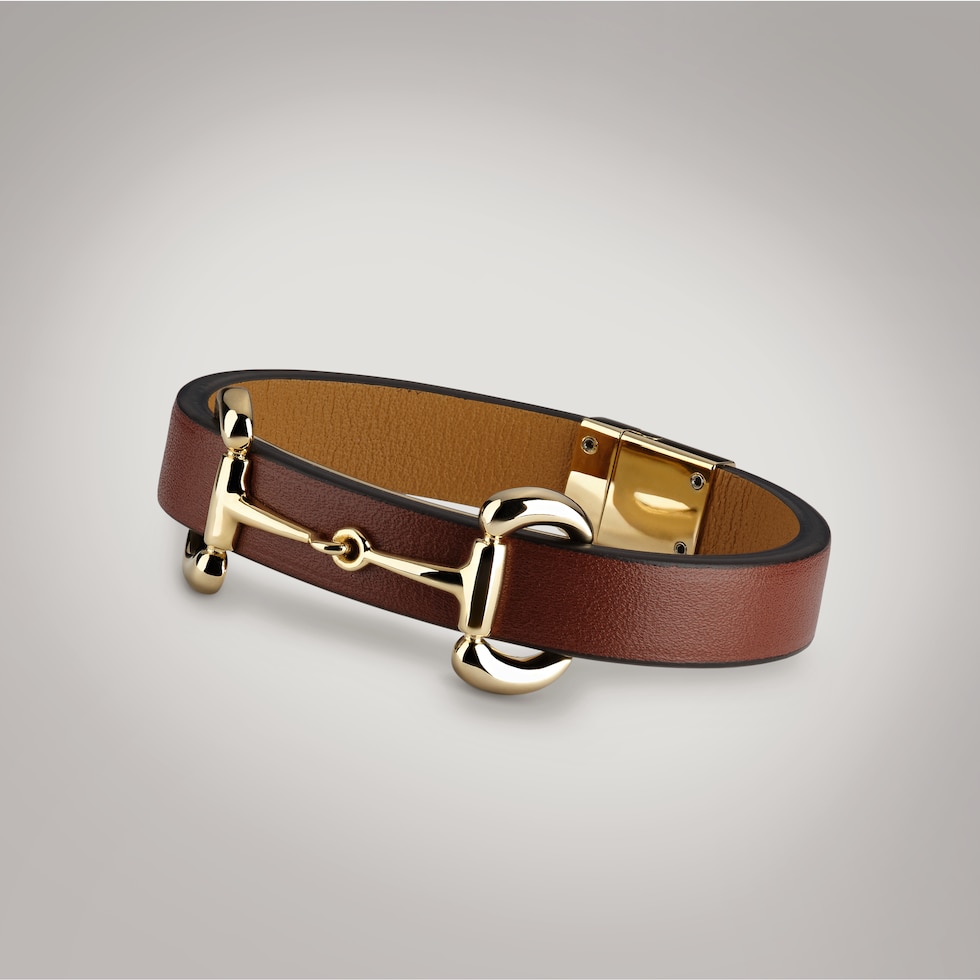 Lederarmband mit Horsebit