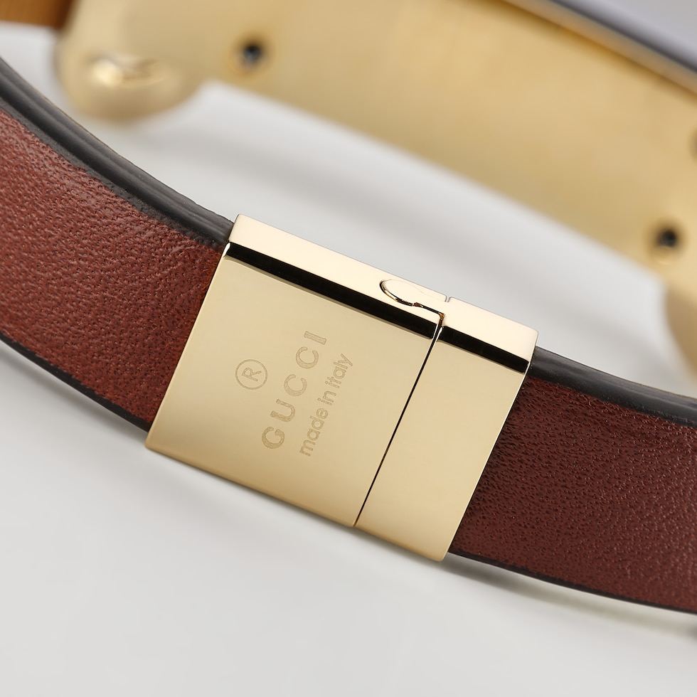Lederarmband mit Horsebit