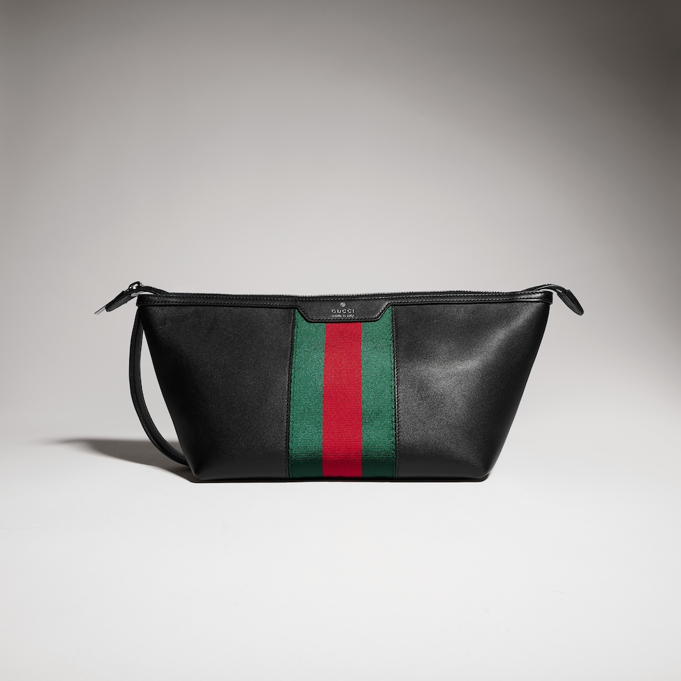 〔グッチ メガ ウェブ トレードマーク〕スモール コスメティックケース