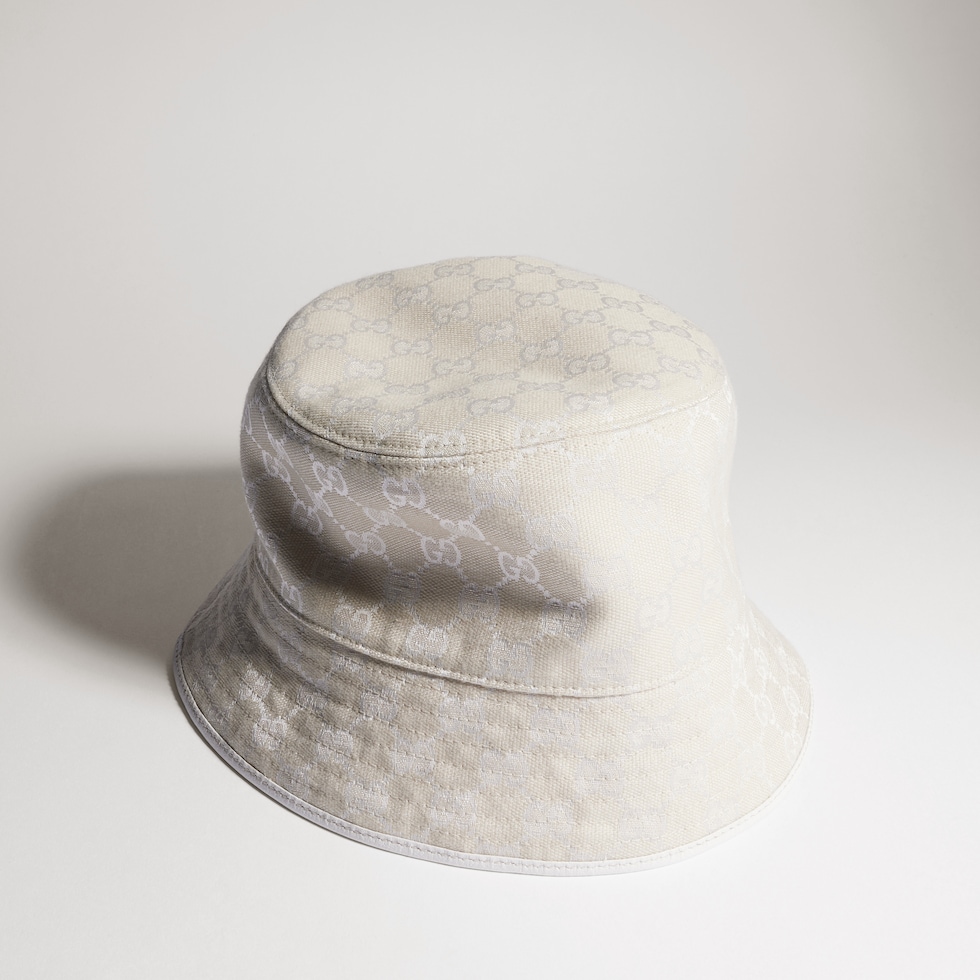 Reversible GG cotton canvas bucket hat