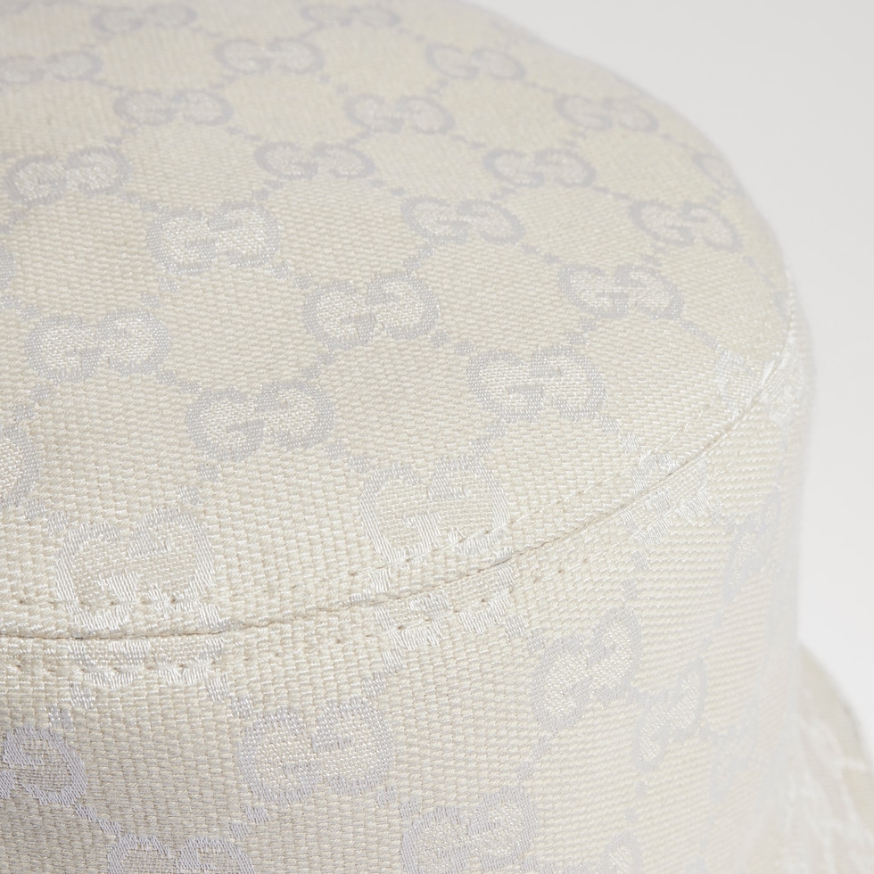 Reversible GG cotton canvas bucket hat