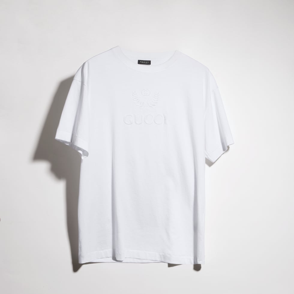 Cotton jersey T-shirt with embroidery