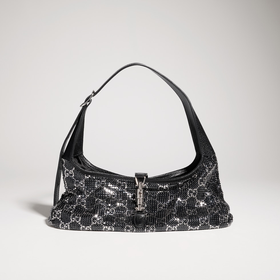 Jackie Slim metallic evening bag