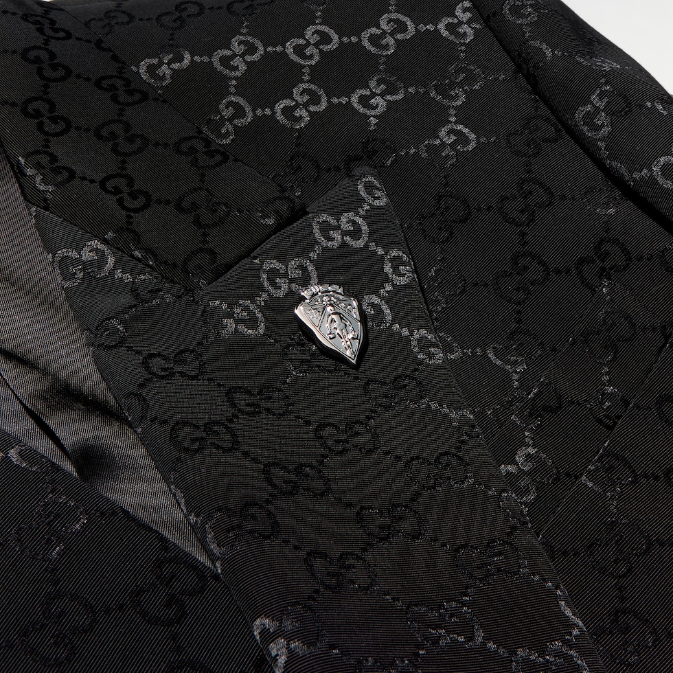 GG light faille double-breasted jacket