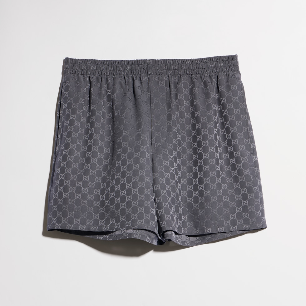 GG silk jacquard shorts