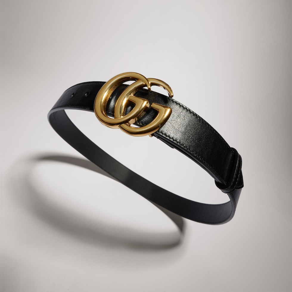 GG Marmont belt with shiny buckle